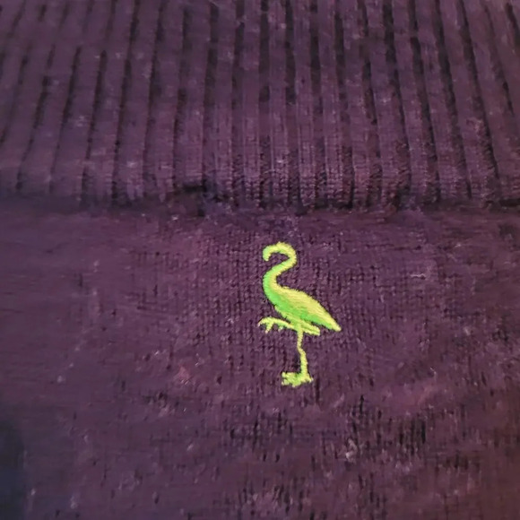 Tailor Byrd Men Wool Pullover Sweater M Black Quarter Zip Long Sleeves Mock Neck - Picture 5 of 9